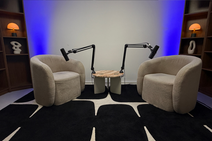 Podcast Studio Living Room Style